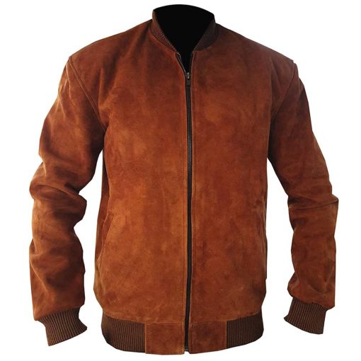 Suede Bomber Jacket