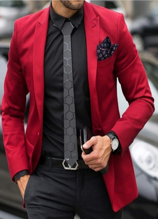 Red Dinner Jacket For Guys