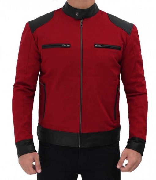 Red Bomber Jacket