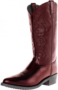 Western Work Boots in Black Cherry