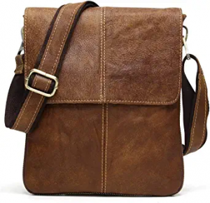 Brown Cross-Body Leather Satchel Bag
