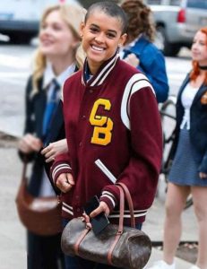 Gossip Girl 2021 Jordan Alexander Maroon Jacket
