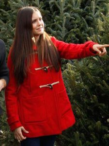 Nina Dobrev Christmas Jacket