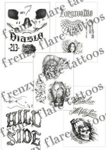 El Diablo Temporary Tattoos Suicide Squad