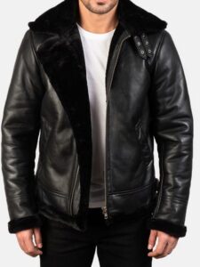 Sheepskin Black Leather Jacket