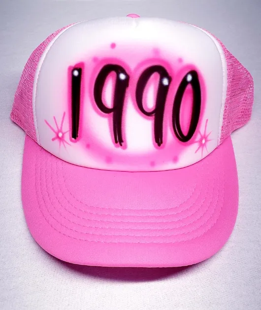 Airbrush Personalized Names and Colors Cap