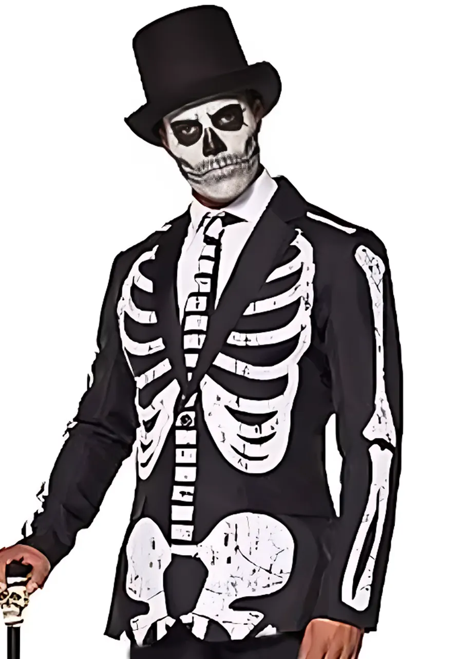halloween skeleton blazer