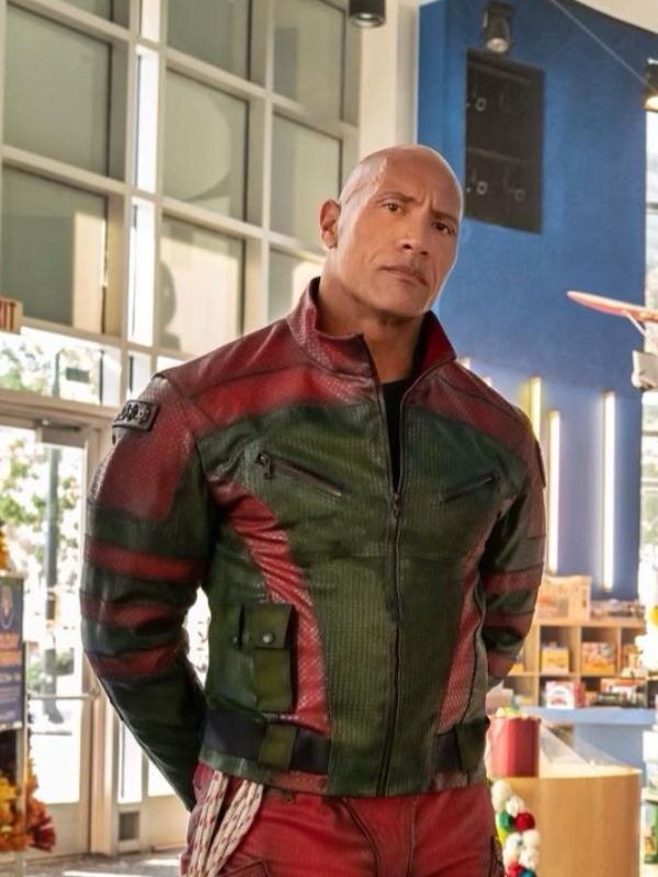 Red One Dwayne Johnson Leather Jacket