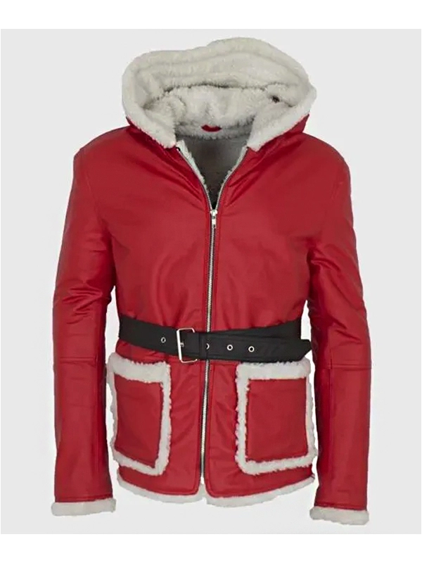 Santa-Claus-Red-Leather-Jacket
