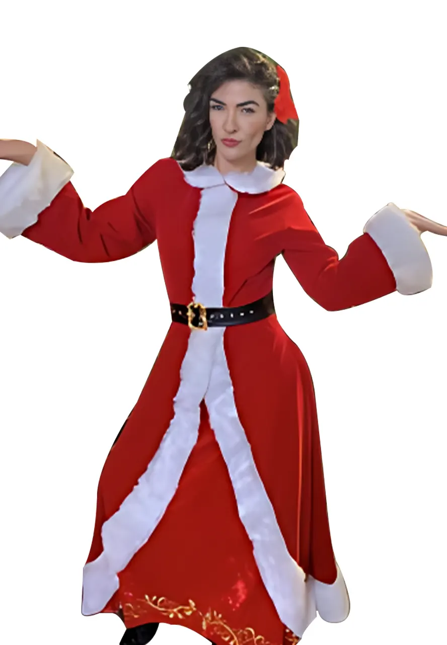 Stella Designing Christmas Santa Claus Red Coat
