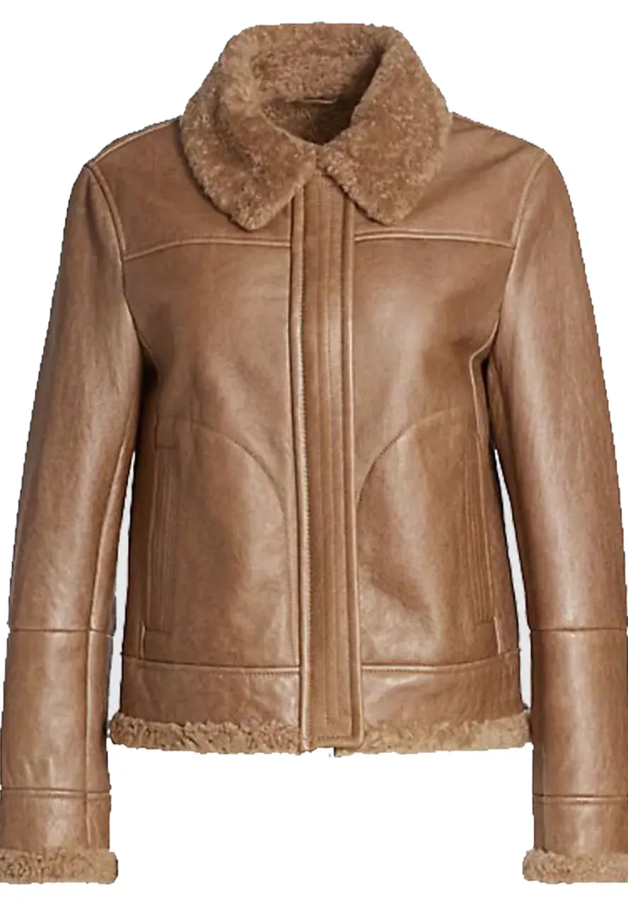 Womens-Shearling-Brown-Leather-Jacket