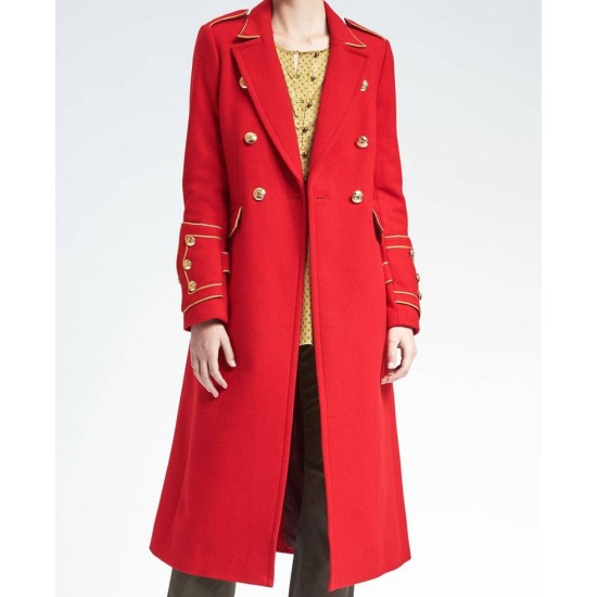 Christmas Red Long Coat