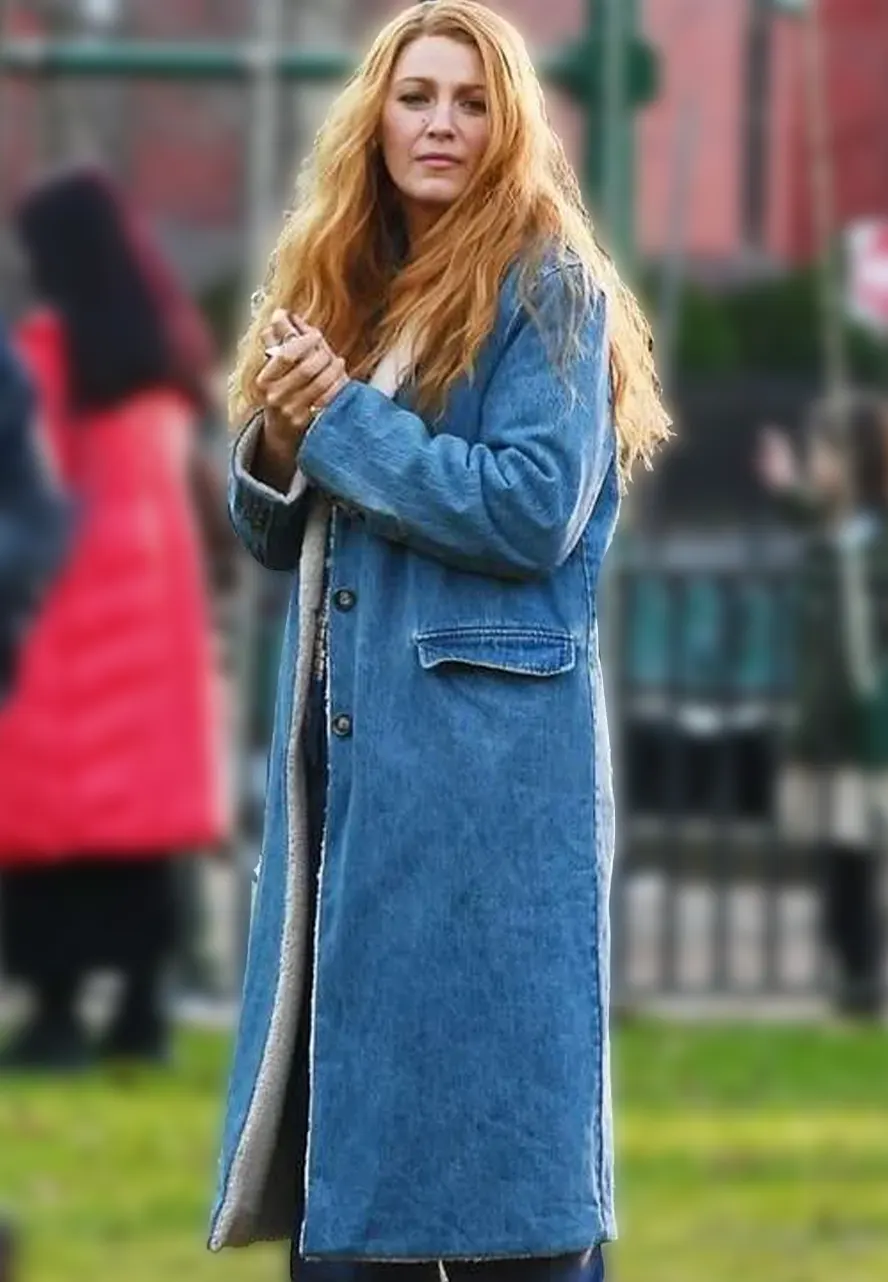 blake-lively-long-denim-coat