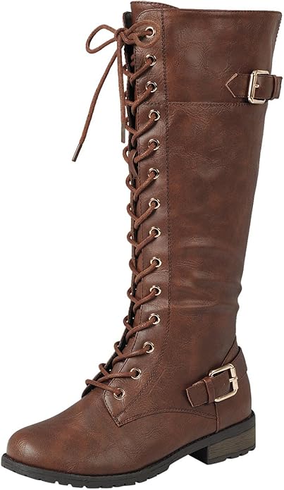 knee-high-boots-no-heel-wide-calf-buckle