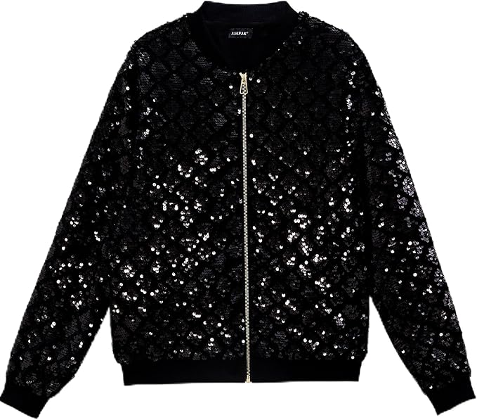 lady glitter sparkles jacket