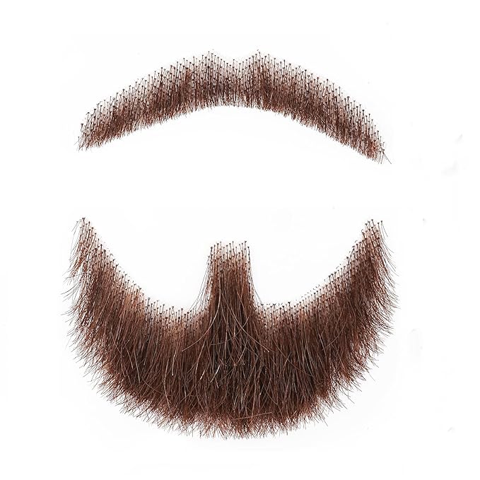 Brown Costume Beard and Mustache