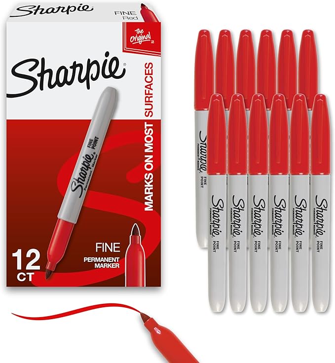 Red Permanent Ink Marker
