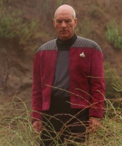 Captain Picard Star Trek Next Generation Red Cotton Jacket