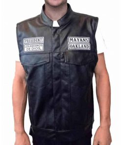 Mayans MC Ezekiel Reyes Leather Vest