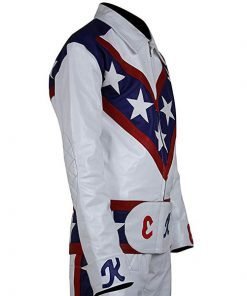 Evel Knievel Daredevil Biker Leather Jacket