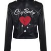 Cry Baby Motorcycle Women Leather Jacket