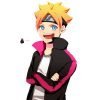 Naruto Boruto Uzumaki Striped Jacket