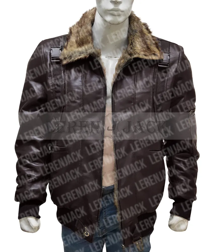 Spiderman Homecoming Vulture Brown Leather Jacket
