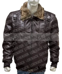 Spiderman Homecoming Vulture Brown Leather Jacket