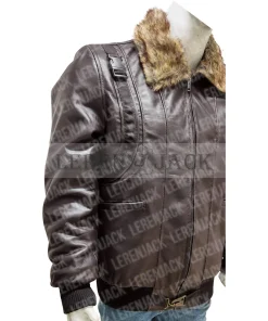 Spiderman Homecoming Vulture Brown Leather Jacket