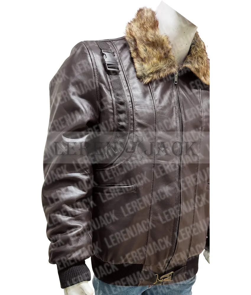 Spiderman Homecoming Vulture Brown Leather Jacket