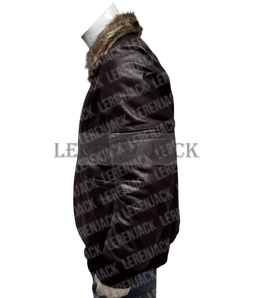 Spiderman Homecoming Vulture Brown Leather Jacket