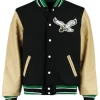 Men's Eagles Black Varsity Jacket