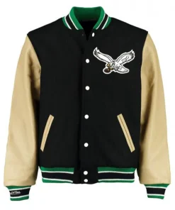 Men's Eagles Black Varsity Jacket