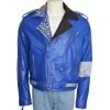 Biker Style WWE Brian Kendrick Blue Jacket