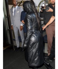 Met Gala 2021 Kim Kardashian Black Trench Coat