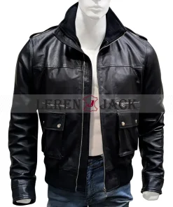True Blood Eric Northman Bomber Leather Jacket
