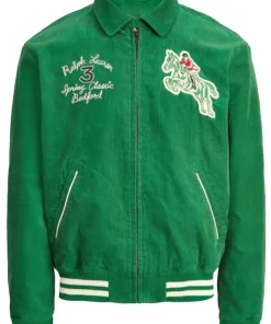 Wimbledon-2021-Ben-Simmons-Green-Bomber-Corduroy-Jacket