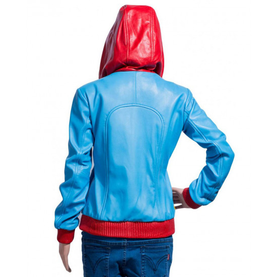 Supergirl Hoodie Leather Jacket