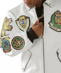 Pelle Pelle 1978 White Leather Jacket