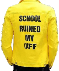 Men's School Ruined My Uff Denim Jacket