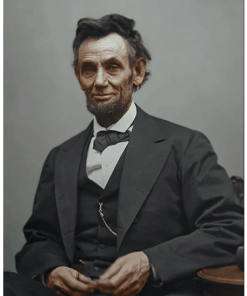 Abraham Lincoln Double Breasted Black Coat