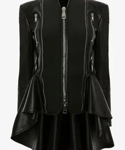 Beth Phoenix WWE 2022 Black Leather Jacket