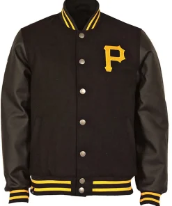 Men’s Pittsburgh Pirates Black Varsity Jacket