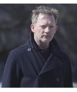 Douglas Henshall Shetland Black Peacoat