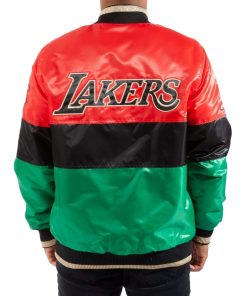 Los Angeles Lakers History Month Satin Jacket