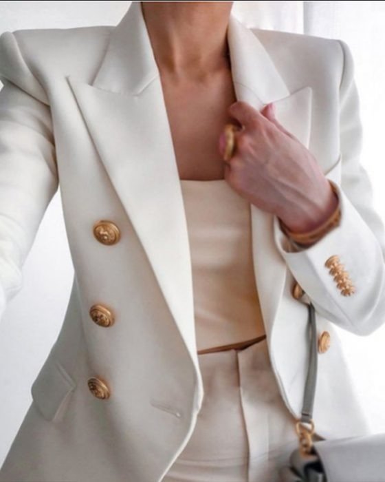 Aline Valerie Lemercier White Blazer