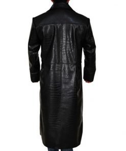 Alligator The Matrix Morpheus Black Leather Coat