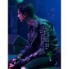 American Satan Andy Biersack Spiked Black Leather Jacket