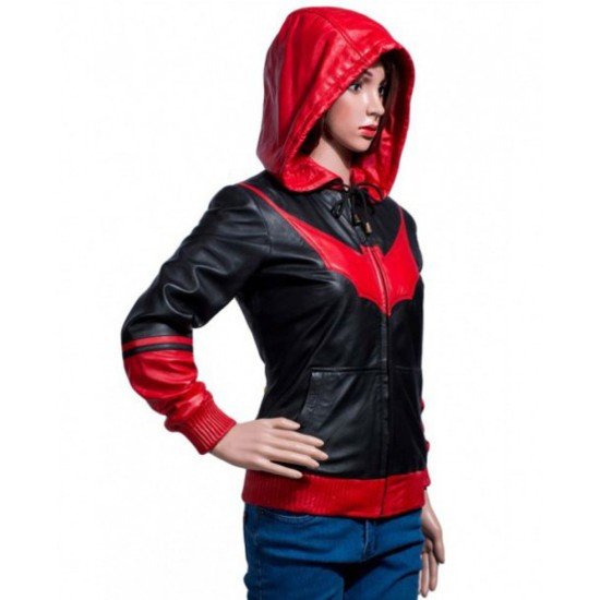 Batwoman Hoodie Katherine Kane Leather Jacket
