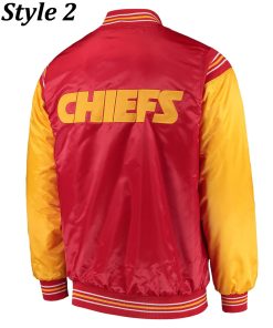 Kansas City Chiefs Red and Yellow Bomber Jacket